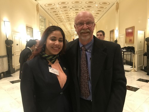 Michael S. Stenko, Transpo CEO and Radhameris Gomez, 2017 IRF Fellow.