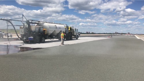 E-Bond Being Laid by Workers at LaGuardia Airport